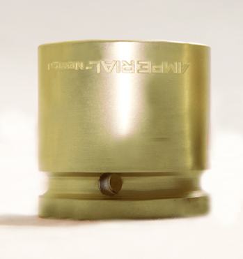3-1/2" x 7-9/16", 4-point impact-socket, standard , natural finish